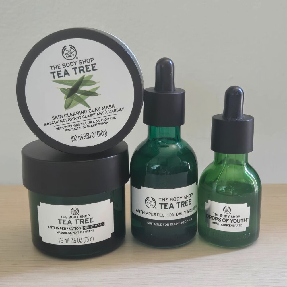 🌿 The Body Shop Tea Tree & Drops of Youth Clear Skin Bundle 🌿Skincare set NEW - Picture 8 of 11